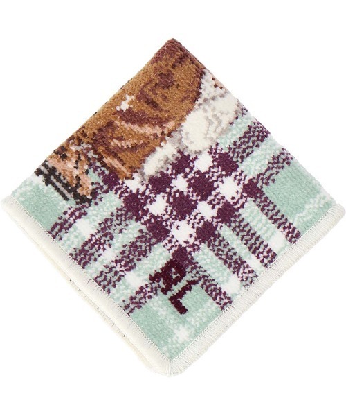 POLO RALPH LAUREN（ポロ ラルフ ローレン）の「シェニール織ハンカチ（ハンカチ/ハンドタオル・レディース・ベージュ/ピンク/ライトグリーン・FREE）」の6枚目の写真