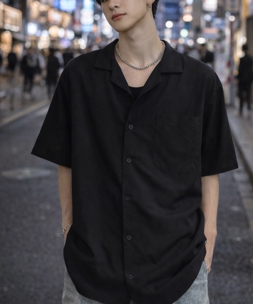 CREARE -LINO-(クレアーレリノ)の「半袖開襟シャツ/オープンカラーシャツ(シャツ/ブラウス・メンズ・ホワイト系その他/オフホワイト/グレー/ブラック・MEDIUM/LARGE)」の21枚目の写真