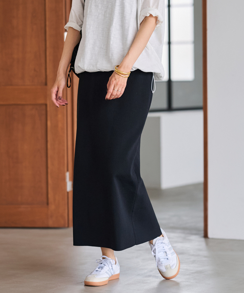 FRAMeWORK（フレームワーク）の「フルニードルニットミディスカート