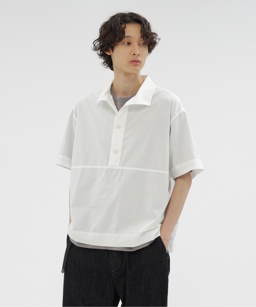 トップス MHL GARMENT DYE COTTON POPLIN GARMENT DYE COTTON POPLIN SHIRT | MARGARET HOWELL