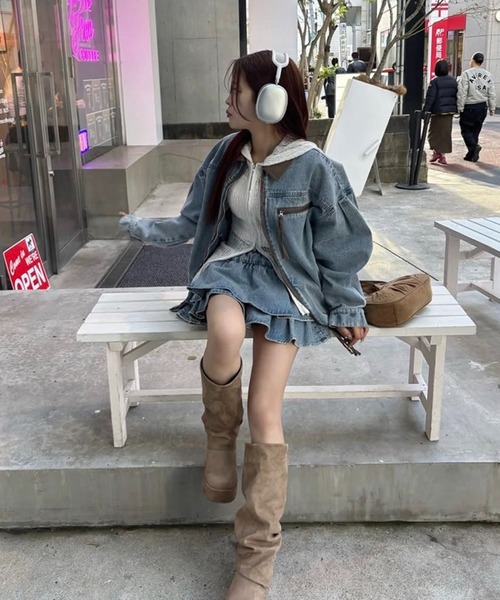 セール】セットアップ対応/パイピングジャケット（ブルゾン）｜one