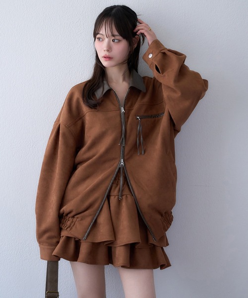 セール】セットアップ対応/パイピングジャケット（ブルゾン