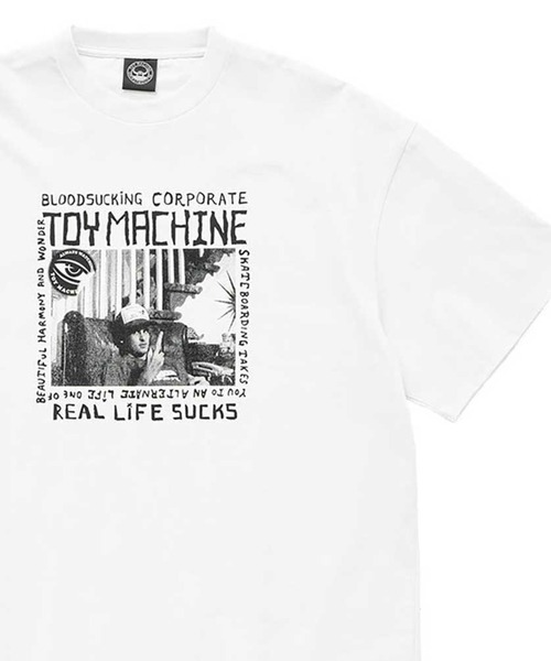 TOY MACHINE(トイ マシーン)の「TM HEAVY WEIGHT ED TEMPLETON SS TEE(Tシャツ/カットソー・メンズ・ホワイト/ブラック・M/L/XL)」の1枚目の写真