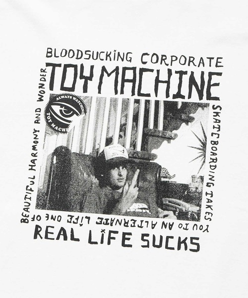 TOY MACHINE(トイ マシーン)の「TM HEAVY WEIGHT ED TEMPLETON SS TEE(Tシャツ/カットソー・メンズ・ホワイト/ブラック・M/L/XL)」の5枚目の写真