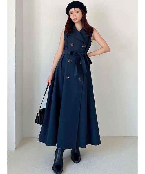 RESEXXY（リゼクシー）の「2WAY セパレートフレアトレンチコート（トレンチコート・レディース・ベージュ/ネイビー/ブラウン・FREE）」の11枚目の写真