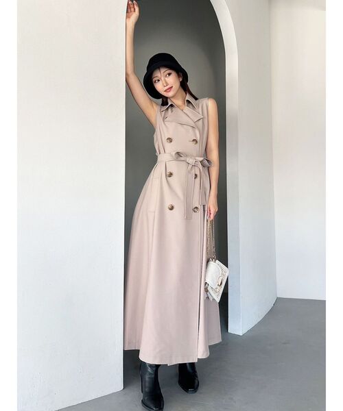 RESEXXY（リゼクシー）の「2WAY セパレートフレアトレンチコート（トレンチコート・レディース・ベージュ/ネイビー/ブラウン・FREE）」の17枚目の写真