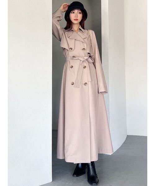 RESEXXY（リゼクシー）の「2WAY セパレートフレアトレンチコート（トレンチコート・レディース・ベージュ/ネイビー/ブラウン・FREE）」の19枚目の写真