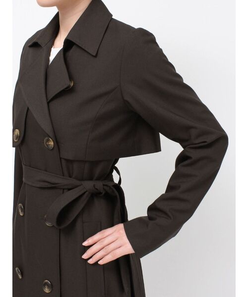 RESEXXY(リゼクシー)の「2WAY セパレートフレアトレンチコート(トレンチコート・レディース・ベージュ/ネイビー/ブラウン・FREE)」の6枚目の写真