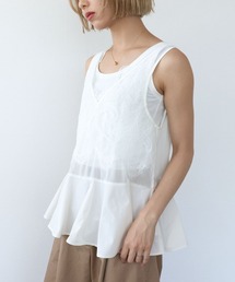 Three Four Time（スリーフォータイム）の「レースシアータンクトップ（タンクトップ）」