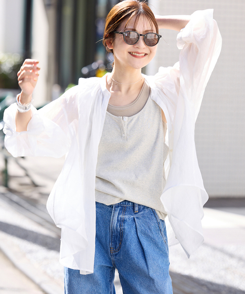 美品　⭐︎スローブイエナ⭐︎ ラミースキッパーシャツ 追加》ラミースキッパーシャツ（シャツ/ブラウス）｜SLOBE IENA