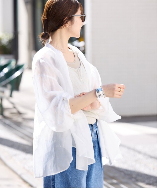 美品　⭐︎スローブイエナ⭐︎ ラミースキッパーシャツ SLOBE IENA｜ラミースキッパーシャツ | Rakuten Fashion(楽天
