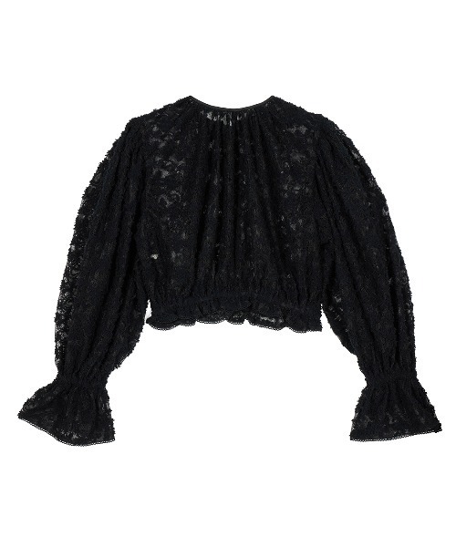 完売品✨️ AMERI APRON LADY BLOUSE アメリ ブラウス 黒 Ameri（アメリ）の「EMBROIDERY APRON BLOUSE（シャツ/ブラウス