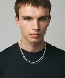 HERGO（ハーゴ）の「NP:HERGO Flat Chain Baby Pearl Necklace SV-925（ネックレス・メンズ）」