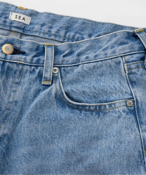 SEA（シー）の「14oz ワイド デニムパンツ（デニムパンツ・レディース・グレー/ライトブルー・0/1）」の10枚目の写真