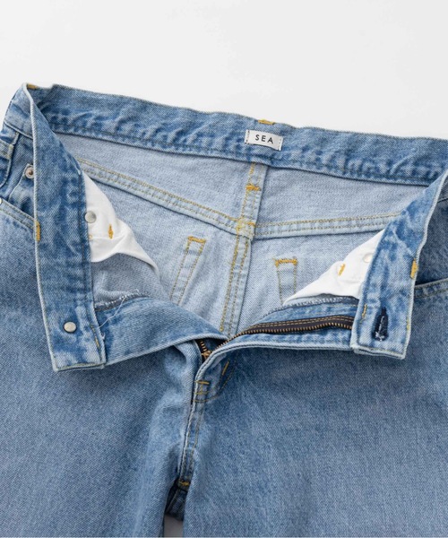 SEA（シー）の「14oz ワイド デニムパンツ（デニムパンツ・レディース・グレー/ライトブルー・0/1）」の13枚目の写真