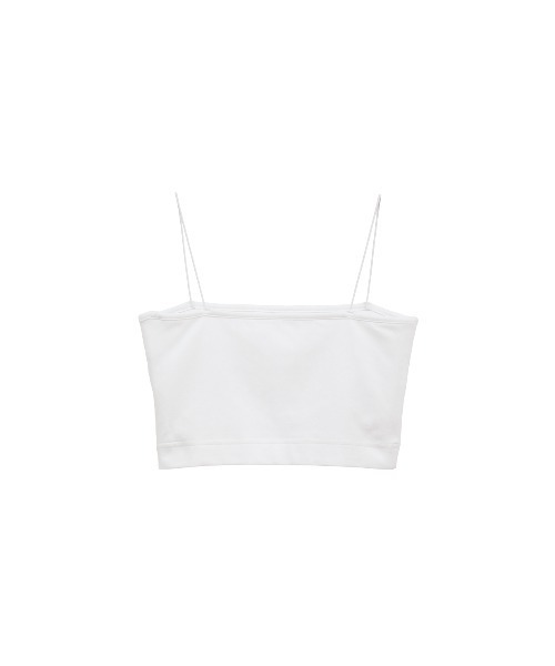 CLANE（クラネ）の「THIN CORD BANDEAU TOPS（キャミソール・レディース・ブラック/ホワイト/ベージュ・1/2）」の11枚目の写真