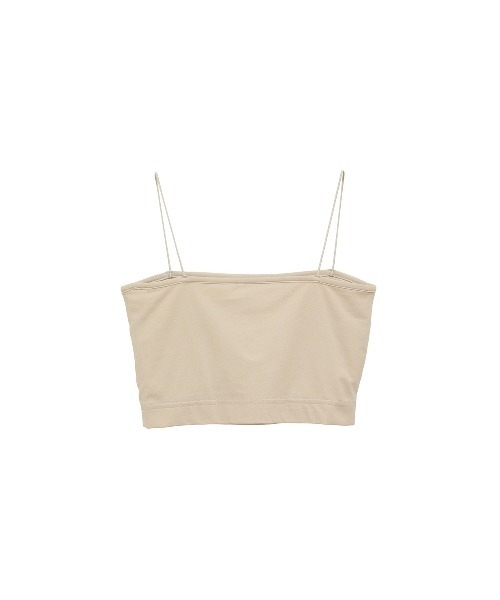 CLANE（クラネ）の「THIN CORD BANDEAU TOPS（キャミソール・レディース・ブラック/ホワイト/ベージュ・1/2）」の20枚目の写真