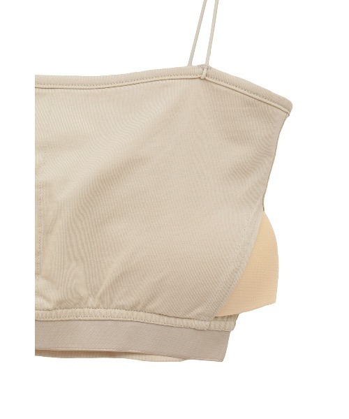 CLANE（クラネ）の「THIN CORD BANDEAU TOPS（キャミソール・レディース・ブラック/ホワイト/ベージュ・1/2）」の17枚目の写真