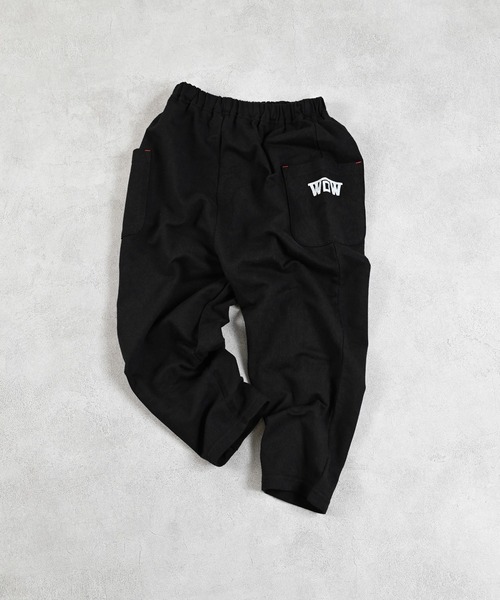 LSP WOW（エルエスピーワオ）の「【LSP WOW!】両面ミニ裏毛ロングパンツ（スウェットパンツ・キッズ・ネイビー/グリーン系その他/ブルー系その他/レッド/ライトグレー/グリーン/オレンジ系その他/グレー/カーキ/ブラック・110/100/90/80/130/120）」の2枚目の写真