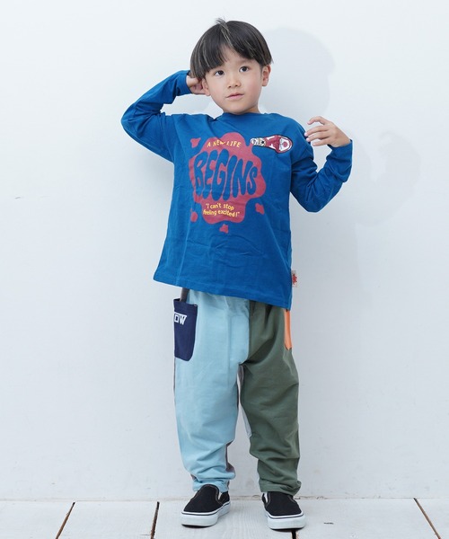 LSP WOW（エルエスピーワオ）の「【LSP WOW!】両面ミニ裏毛ロングパンツ（スウェットパンツ・キッズ・ネイビー/グリーン系その他/ブルー系その他/レッド/ライトグレー/グリーン/オレンジ系その他/グレー/カーキ/ブラック・110/100/90/80/130/120）」の13枚目の写真