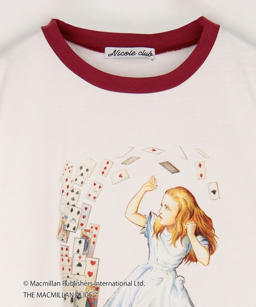 NICOLE CLUB(ニコル クラブ)の「THE MACMILLAN ALICE マクミラン・アリスプリントコラボTシャツ(Tシャツ/カットソー・レディース・その他2/その他1/チャコール・FREE)」の9枚目の写真