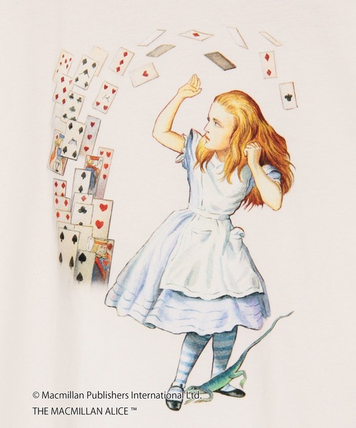 NICOLE CLUB(ニコル クラブ)の「THE MACMILLAN ALICE マクミラン・アリスプリントコラボTシャツ(Tシャツ/カットソー・レディース・その他2/その他1/チャコール・FREE)」の4枚目の写真