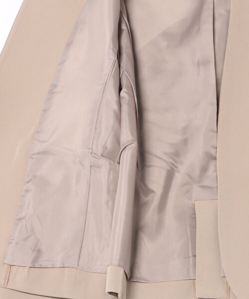 Honeys(ハニーズ)の「【ストレッチ・マシンウォッシャブル・イージーケア】ノーカラージャケット(ノーカラージャケット・レディース・ダークベージュ/ネイビー/ヘザーチャコール/ブラック・3L/L/LL/M/S)」の11枚目の写真