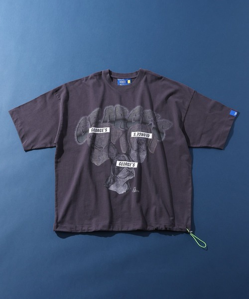 GEORGE'S(ジョージズ)の「CAT&DOG リメイク Tシャツ(Tシャツ/カットソー・メンズ・グレー系2/グレー系1/グレー系3・MEDIUM/LARGE)」の1枚目の写真