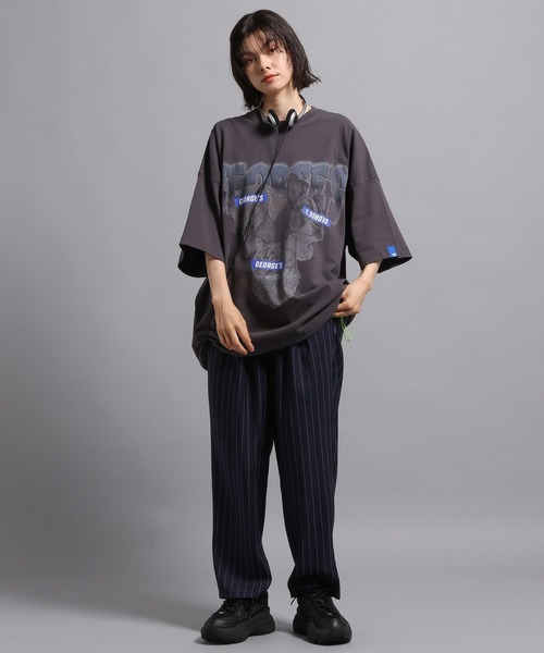 GEORGE'S(ジョージズ)の「CAT&DOG リメイク Tシャツ(Tシャツ/カットソー・メンズ・グレー系2/グレー系1/グレー系3・MEDIUM/LARGE)」の5枚目の写真