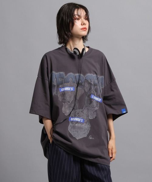 GEORGE'S(ジョージズ)の「CAT&DOG リメイク Tシャツ(Tシャツ/カットソー・メンズ・グレー系2/グレー系1/グレー系3・MEDIUM/LARGE)」の11枚目の写真