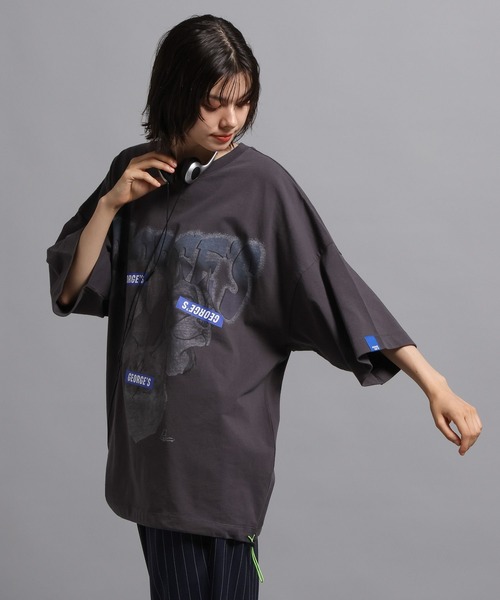 GEORGE'S(ジョージズ)の「CAT&DOG リメイク Tシャツ(Tシャツ/カットソー・メンズ・グレー系2/グレー系1/グレー系3・MEDIUM/LARGE)」の13枚目の写真