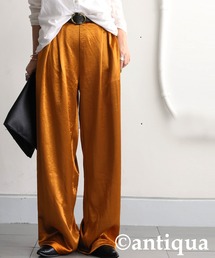 antiqua（アンティカ）の「サテンワイドイージーパンツ（その他パンツ）」
