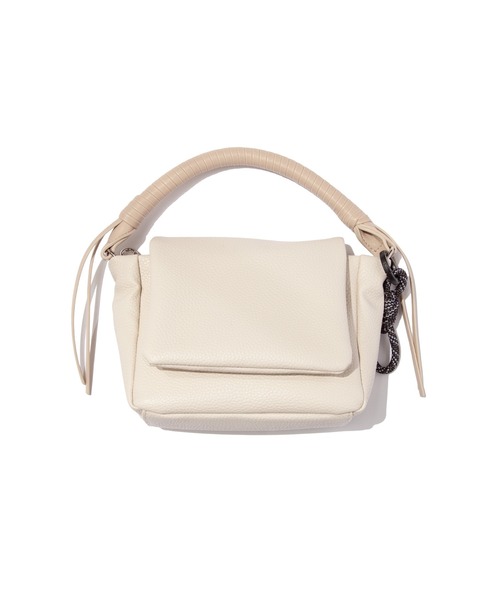 F/CE. (エフシーイー)の「F/CE. TECH LEATHER MINI POUCH / エフシーイー テックレザー ミニポーチ(ハンドバッグ・メンズ・ブラック/アイボリー/チャコール・FREE)」の1枚目の写真