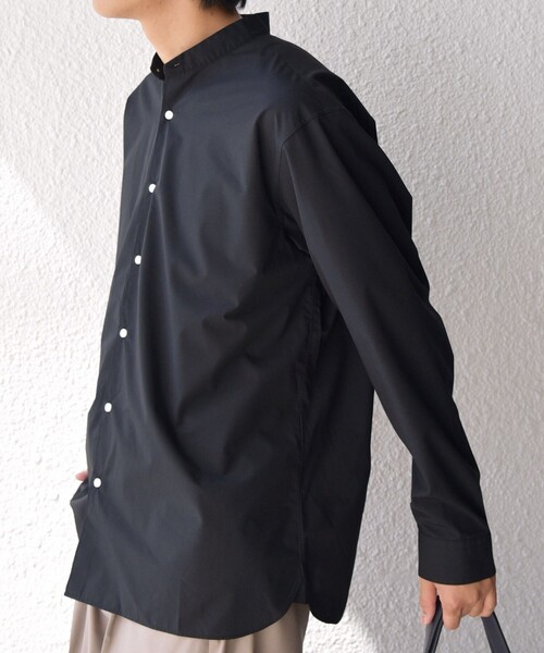 SHIPS any(シップス エニィ)の「SHIPS any: LIM BLESS ソリッド / ストライプ バンドカラー シャツ 26AW◇(シャツ/ブラウス・メンズ・カーキ/グレー/コバルトブルー/ネイビー/ロイヤルブルー/ダークグレー/ブルー/チャコールグレー/ブルー系その他・X-LARGE/LARGE/MEDIUM/SMALL)」の21枚目の写真