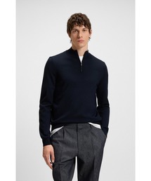 HUGO BOSS ジップネック ニットセーター HUGO BOSS｜ヒューゴボスのニット/セーター通販 - ZOZOTOWN