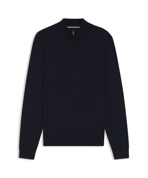 BOSS(ボス)の「ジップネックセーター バージンウール(ニット/セーター・メンズ・ブラック/ホワイト/カーキ/ダークブルー・L/M/XL/XXL/XXXL/S)」の16枚目の写真