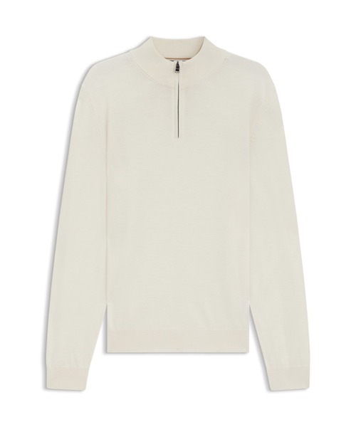 BOSS(ボス)の「ジップネックセーター バージンウール(ニット/セーター・メンズ・ブラック/ホワイト/カーキ/ダークブルー・L/M/XL/XXL/XXXL/S)」の8枚目の写真