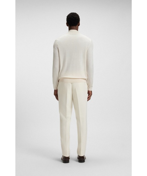 BOSS(ボス)の「ジップネックセーター バージンウール(ニット/セーター・メンズ・ブラック/ホワイト/カーキ/ダークブルー・L/M/XL/XXL/XXXL/S)」の7枚目の写真