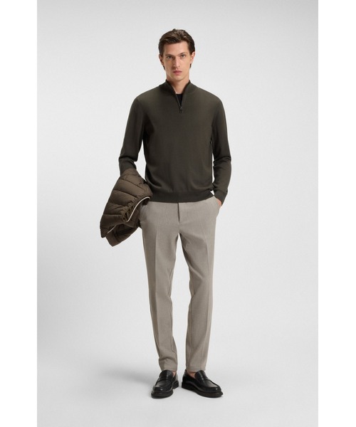 BOSS(ボス)の「ジップネックセーター バージンウール(ニット/セーター・メンズ・ブラック/ホワイト/カーキ/ダークブルー・L/M/XL/XXL/XXXL/S)」の18枚目の写真