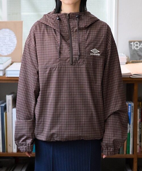 UMBRO freak's store 別注　アノラックパーカー　チェック柄 UMBRO × FREAK'S STORE/アンブロ 別注 Check Anorak Parka/チェック