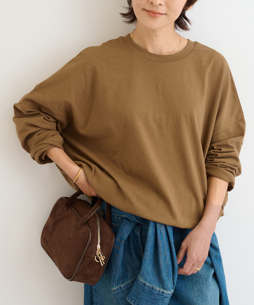 追加》ギャザーヘムロングスリーブ（Tシャツ/カットソー）｜JOURNAL