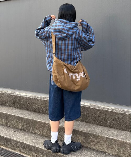 セール】【UNISEX】チェックフルジップシャツジャケット