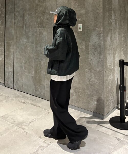 CIAOPANIC TYPY（チャオパニックティピー）の「【UNISEX】チェックフルジップシャツジャケット（ブルゾン・レディース・マスタード/イエロー/ブルー/ブラック・LARGE/MEDIUM）」の8枚目の写真