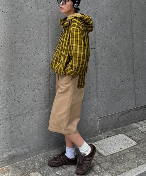 CIAOPANIC TYPY（チャオパニックティピー）の「【UNISEX】チェックフルジップシャツジャケット（ブルゾン・レディース・マスタード/イエロー/ブルー/ブラック・LARGE/MEDIUM）」の19枚目の写真