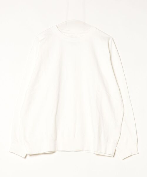 VOAAOV（ヴォアーブ）の「【VOAAOV】 HEAVY JERSEY GARMENT DYE L/S T-Shirt（Tシャツ/カットソー・メンズ・ネイビー/ブラック/チャコールグレー/ホワイト・1/2/0）」の2枚目の写真