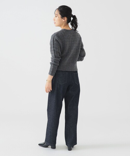 B:MING by BEAMS（ビーミングバイビームス）の「カラー ネップ ニット カーディガン (手洗い可)（カーディガン/ボレロ・レディース・グレー/ブラウン/ロイヤルブルー・ONE SIZE）」の6枚目の写真