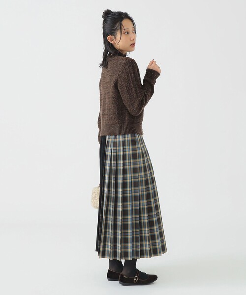 B:MING by BEAMS（ビーミングバイビームス）の「カラー ネップ ニット カーディガン (手洗い可)（カーディガン/ボレロ・レディース・グレー/ブラウン/ロイヤルブルー・ONE SIZE）」の9枚目の写真