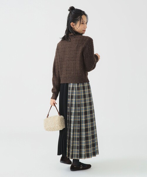 B:MING by BEAMS（ビーミングバイビームス）の「カラー ネップ ニット カーディガン (手洗い可)（カーディガン/ボレロ・レディース・グレー/ブラウン/ロイヤルブルー・ONE SIZE）」の10枚目の写真