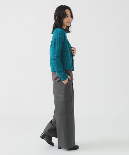 B:MING by BEAMS（ビーミングバイビームス）の「カラー ネップ ニット カーディガン (手洗い可)（カーディガン/ボレロ・レディース・グレー/ブラウン/ロイヤルブルー・ONE SIZE）」の13枚目の写真