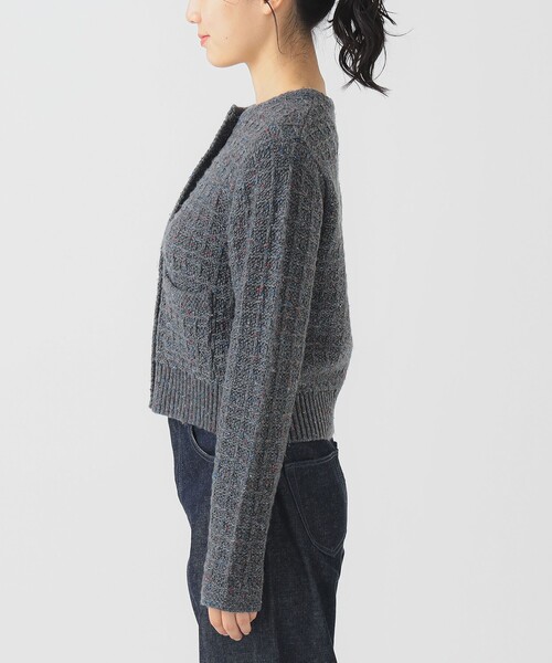 B:MING by BEAMS（ビーミングバイビームス）の「カラー ネップ ニット カーディガン (手洗い可)（カーディガン/ボレロ・レディース・グレー/ブラウン/ロイヤルブルー・ONE SIZE）」の17枚目の写真